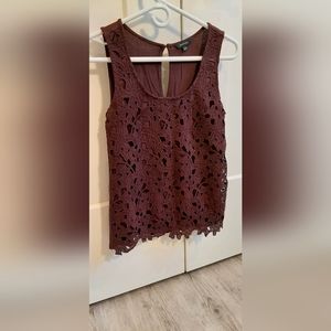RW&CO. Sleeveless Lace Top